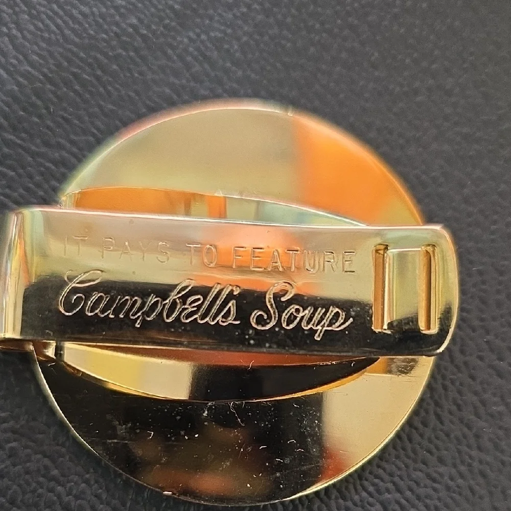 Campbell's Soup Medal Pendant Money Clip